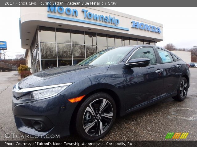 2017 Honda Civic Touring Sedan in Aegean Blue Metallic