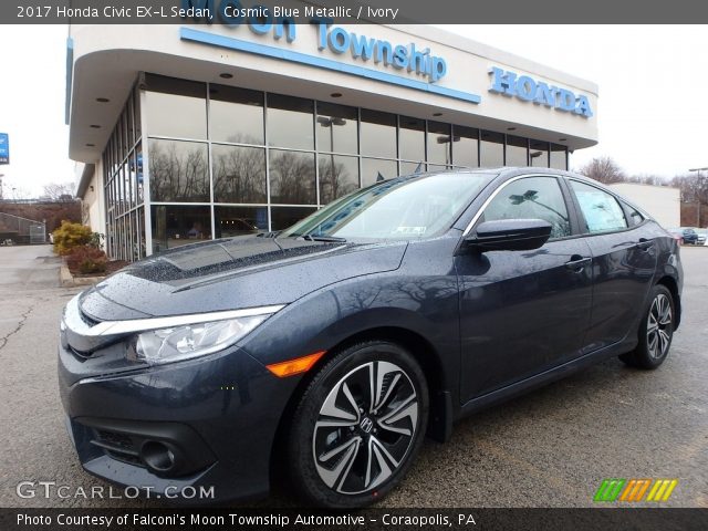 2017 Honda Civic EX-L Sedan in Cosmic Blue Metallic