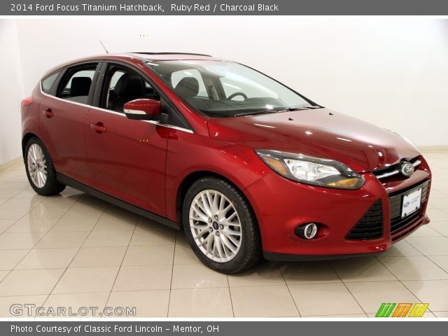2014 Ford Focus Titanium Hatchback in Ruby Red