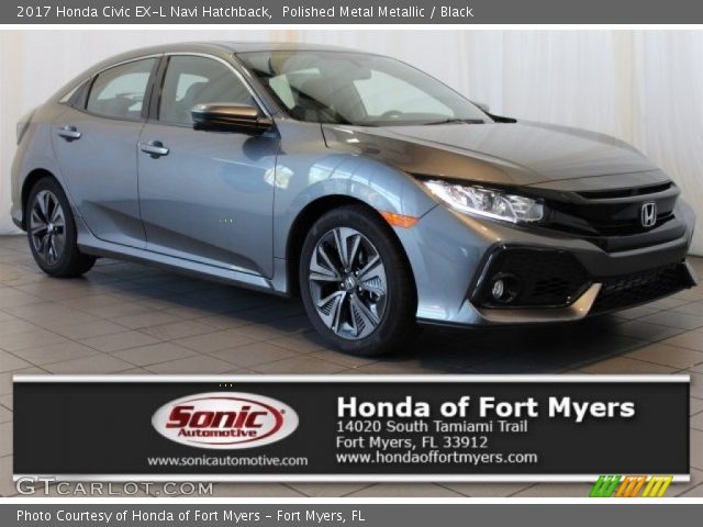 2017 Honda Civic EX-L Navi Hatchback in Polished Metal Metallic