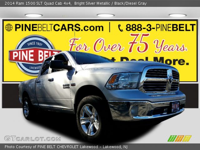 2014 Ram 1500 SLT Quad Cab 4x4 in Bright Silver Metallic