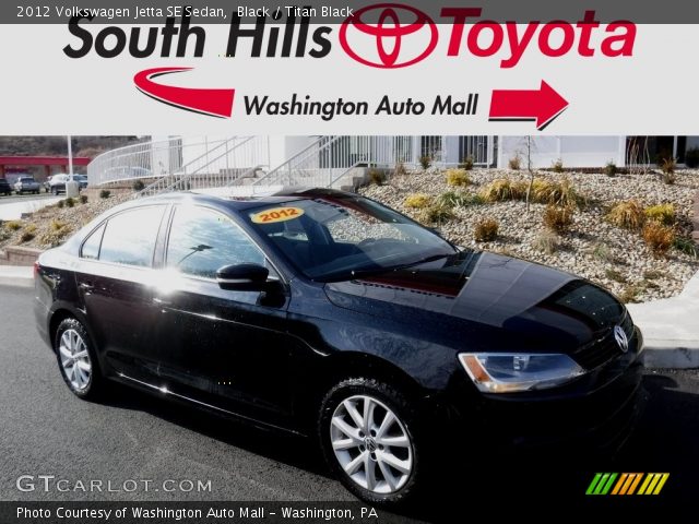 2012 Volkswagen Jetta SE Sedan in Black