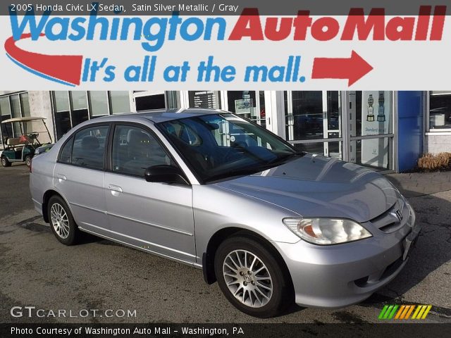 2005 Honda Civic LX Sedan in Satin Silver Metallic