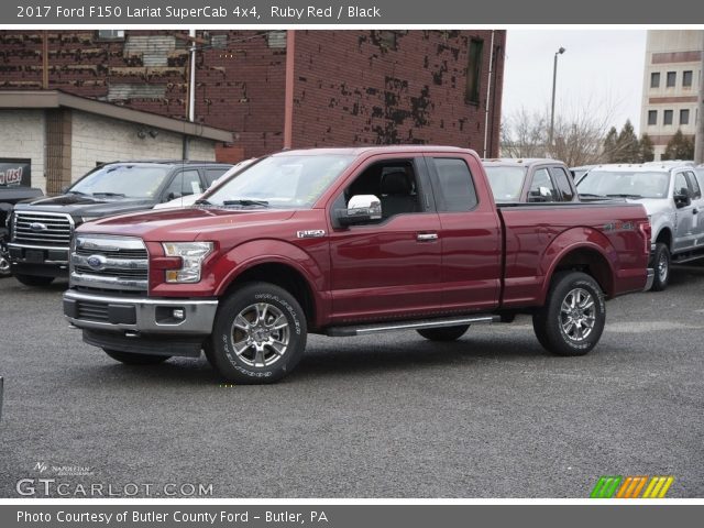 2017 Ford F150 Lariat SuperCab 4x4 in Ruby Red