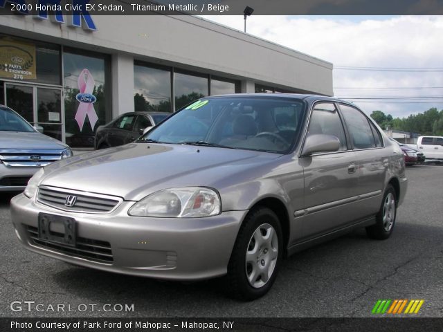 2000 Honda Civic EX Sedan in Titanium Metallic