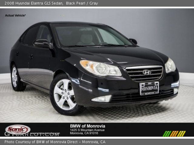 2008 Hyundai Elantra GLS Sedan in Black Pearl
