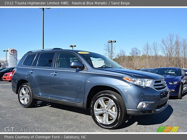 2012 Toyota Highlander Limited 4WD in Nautical Blue Metallic