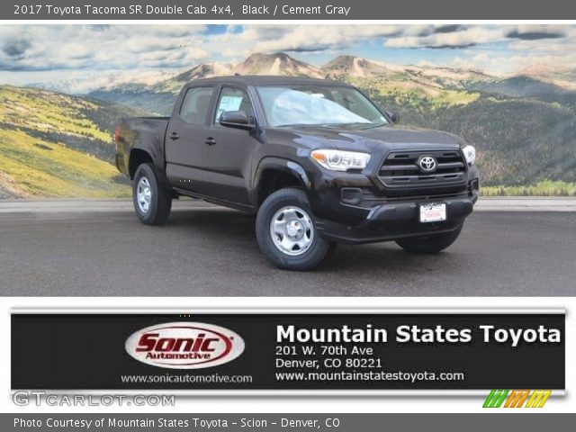 2017 Toyota Tacoma SR Double Cab 4x4 in Black