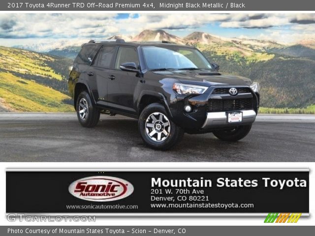 2017 Toyota 4Runner TRD Off-Road Premium 4x4 in Midnight Black Metallic