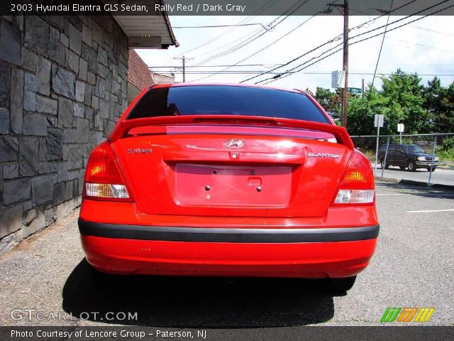 2003 Hyundai Elantra GLS Sedan in Rally Red