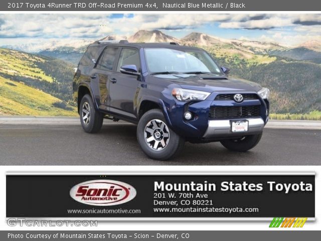 2017 Toyota 4Runner TRD Off-Road Premium 4x4 in Nautical Blue Metallic