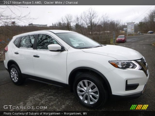 2017 Nissan Rogue S AWD in Glacier White