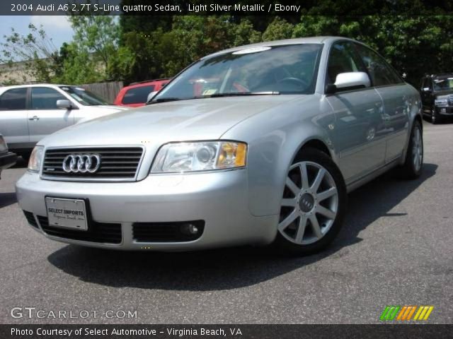 2004 Audi A6 2.7T S-Line quattro Sedan in Light Silver Metallic