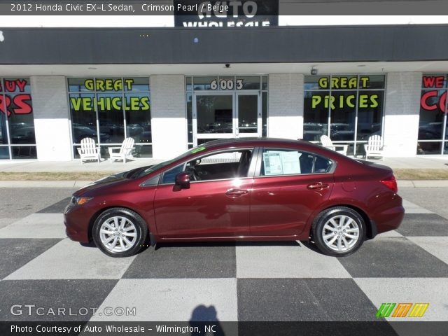 2012 Honda Civic EX-L Sedan in Crimson Pearl