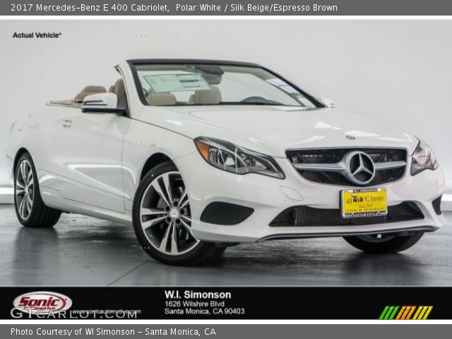 2017 Mercedes-Benz E 400 Cabriolet in Polar White
