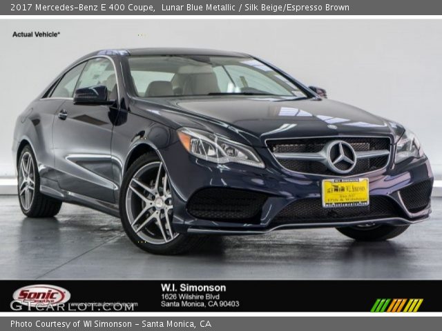 2017 Mercedes-Benz E 400 Coupe in Lunar Blue Metallic