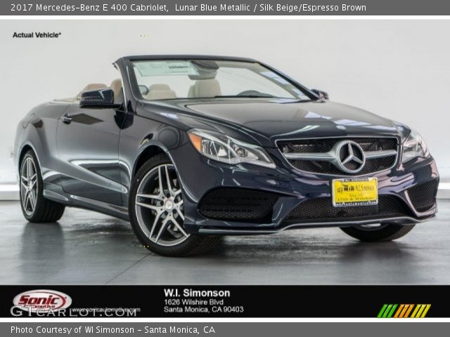 2017 Mercedes-Benz E 400 Cabriolet in Lunar Blue Metallic