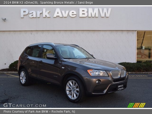2014 BMW X3 xDrive28i in Sparkling Bronze Metallic