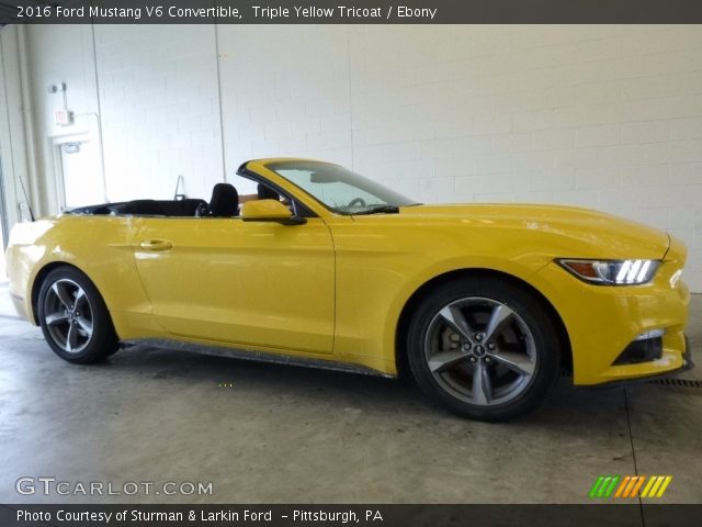 2016 Ford Mustang V6 Convertible in Triple Yellow Tricoat