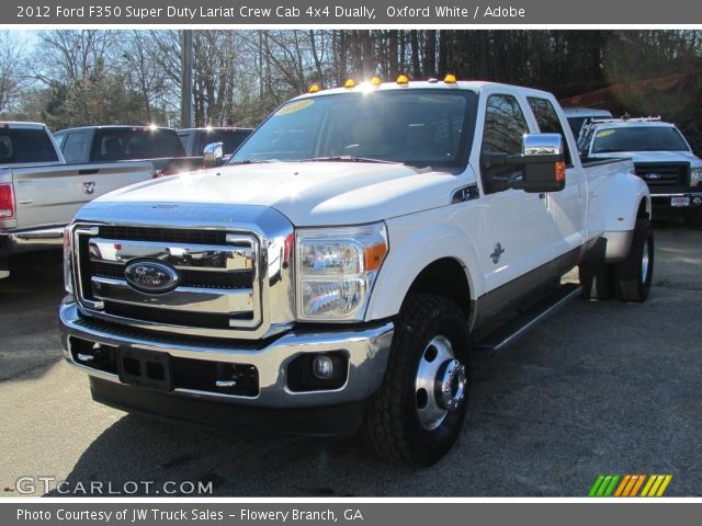2012 Ford F350 Super Duty Lariat Crew Cab 4x4 Dually in Oxford White