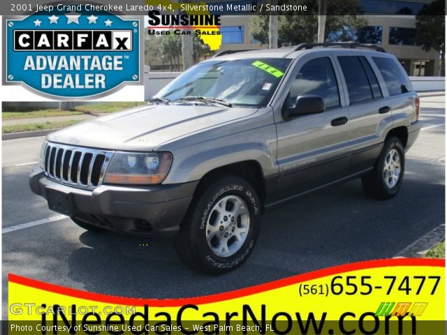 2001 Jeep Grand Cherokee Laredo 4x4 in Silverstone Metallic