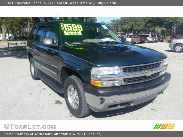 2001 Chevrolet Tahoe LS 4x4 in Forest Green Metallic