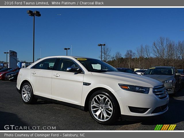 2016 Ford Taurus Limited in White Platinum