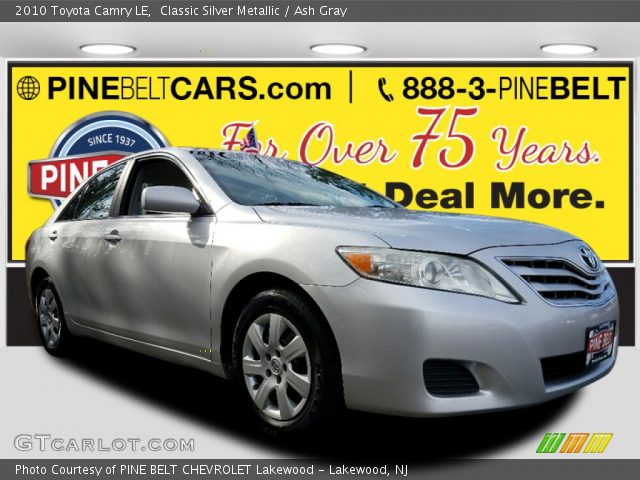2010 Toyota Camry LE in Classic Silver Metallic