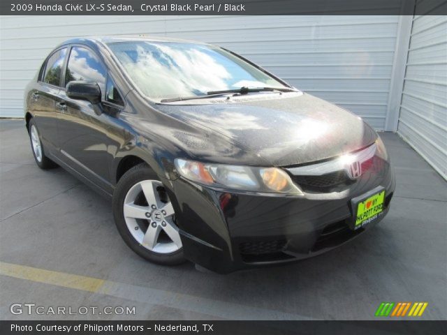2009 Honda Civic LX-S Sedan in Crystal Black Pearl