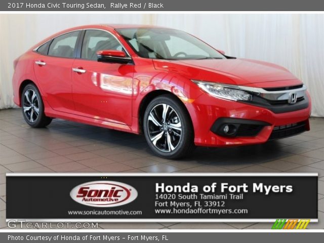 2017 Honda Civic Touring Sedan in Rallye Red