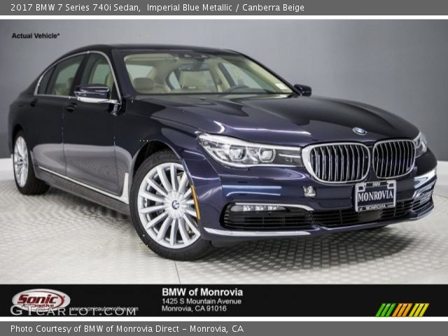 2017 BMW 7 Series 740i Sedan in Imperial Blue Metallic