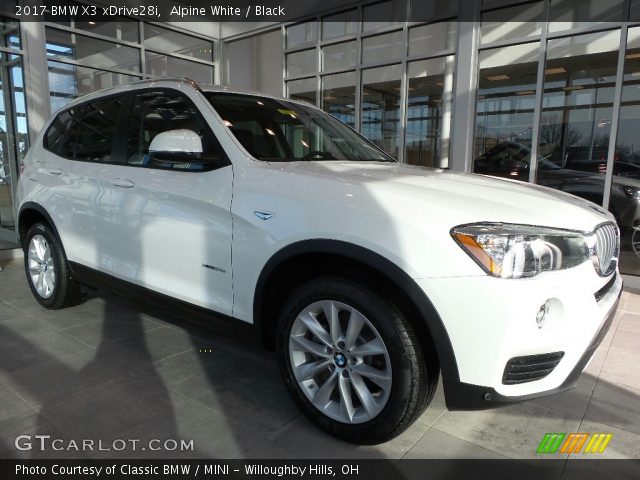 2017 BMW X3 xDrive28i in Alpine White