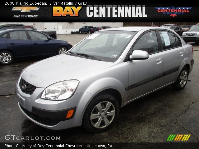 2008 Kia Rio LX Sedan in Silver Metallic