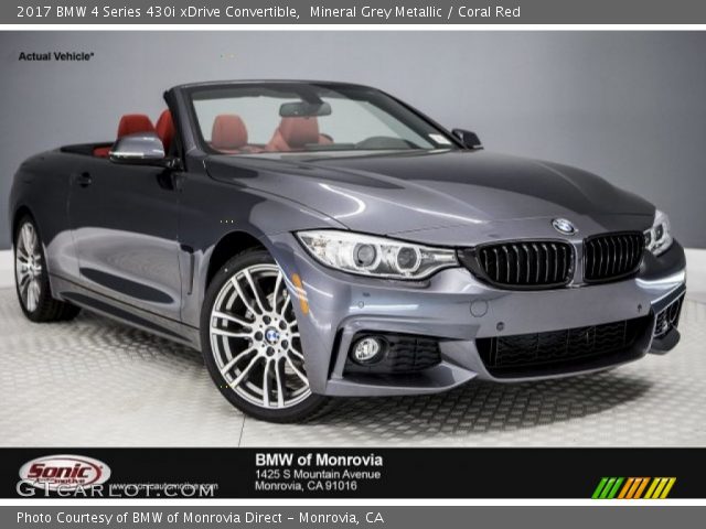 2017 BMW 4 Series 430i xDrive Convertible in Mineral Grey Metallic