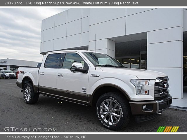 2017 Ford F150 King Ranch SuperCrew 4x4 in White Platinum
