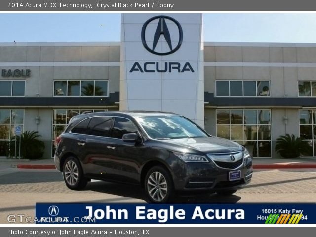 2014 Acura MDX Technology in Crystal Black Pearl