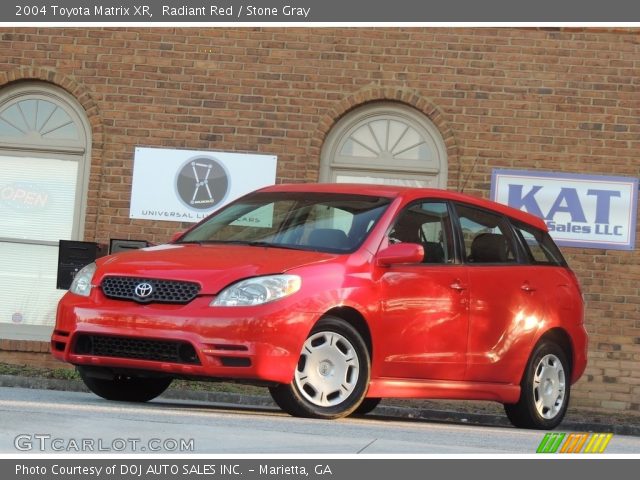 2004 Toyota Matrix XR in Radiant Red