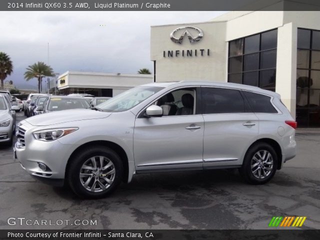 2014 Infiniti QX60 3.5 AWD in Liquid Platinum