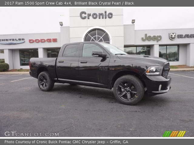 2017 Ram 1500 Sport Crew Cab 4x4 in Brilliant Black Crystal Pearl