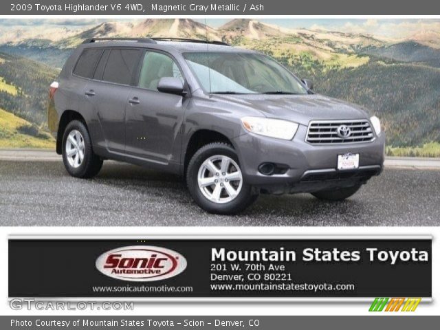 2009 Toyota Highlander V6 4WD in Magnetic Gray Metallic