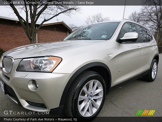 2014 BMW X3 xDrive28i in Mineral Silver Metallic