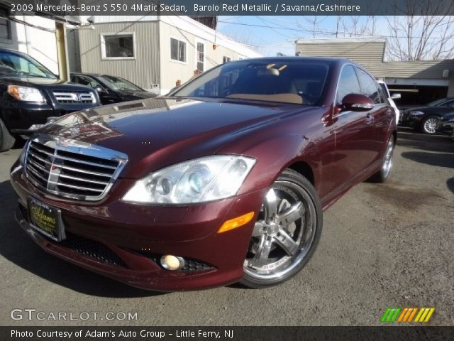 2009 Mercedes-Benz S 550 4Matic Sedan in Barolo Red Metallic