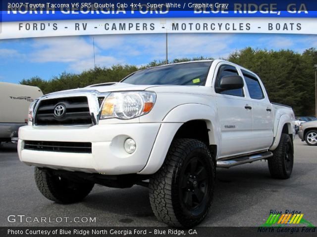 2007 Toyota Tacoma V6 SR5 Double Cab 4x4 in Super White