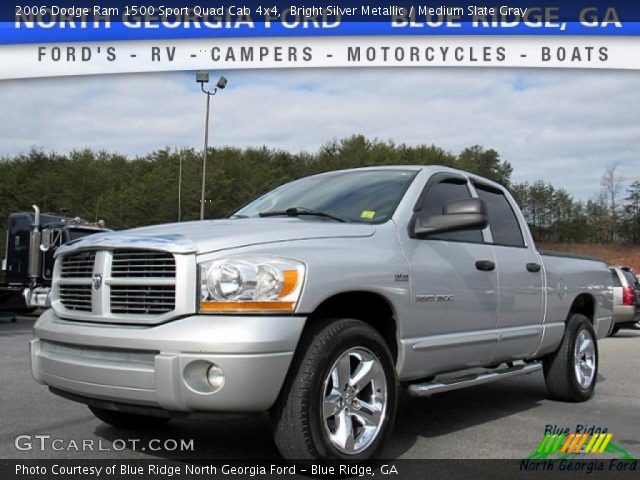 2006 Dodge Ram 1500 Sport Quad Cab 4x4 in Bright Silver Metallic