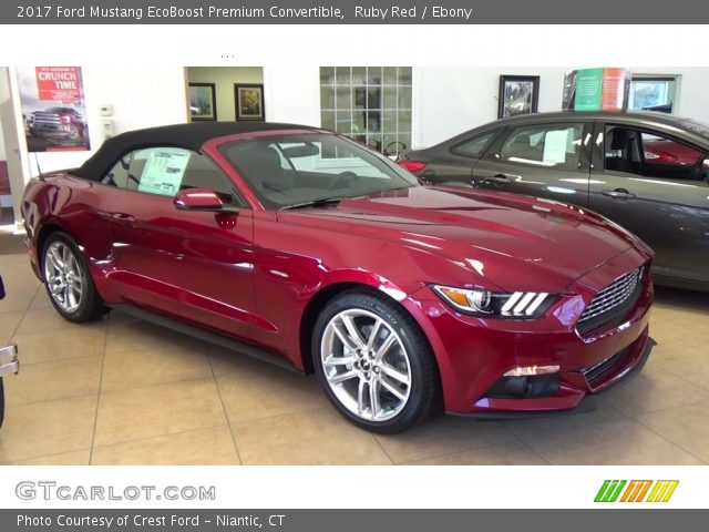 2017 Ford Mustang EcoBoost Premium Convertible in Ruby Red