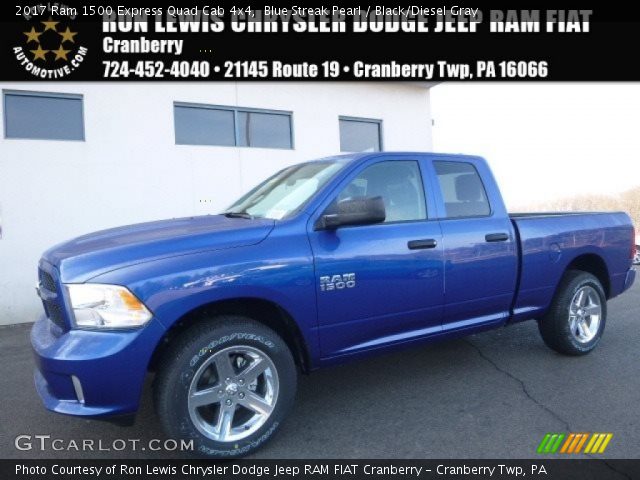 2017 Ram 1500 Express Quad Cab 4x4 in Blue Streak Pearl