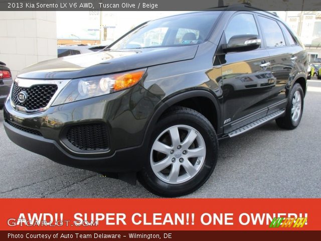 2013 Kia Sorento LX V6 AWD in Tuscan Olive