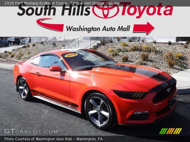 2016 Ford Mustang EcoBoost Coupe in Competition Orange