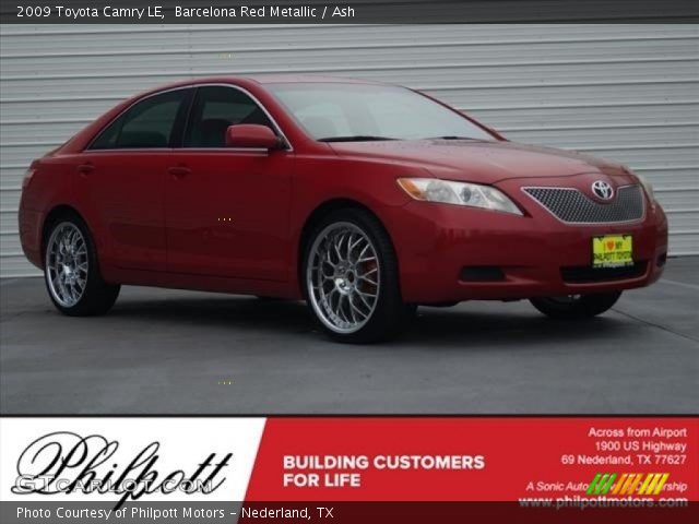 2009 Toyota Camry LE in Barcelona Red Metallic