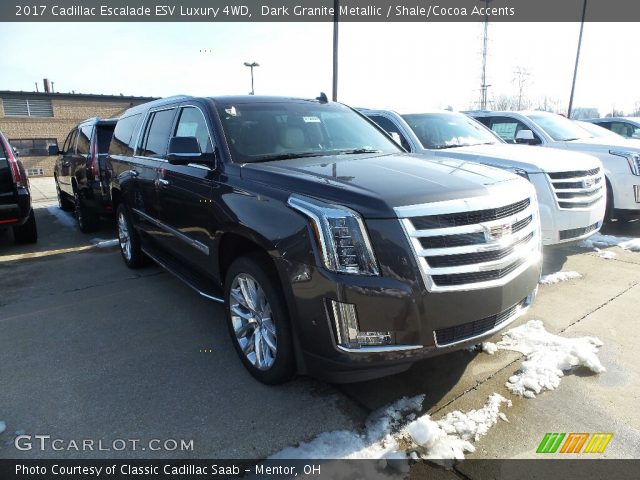 2017 Cadillac Escalade ESV Luxury 4WD in Dark Granite Metallic